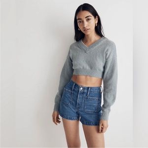 Madewell Patch Pocket Denim Shorts Earlwood Wash